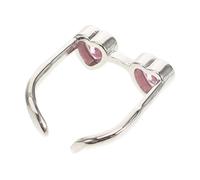 CIYODO Adjustable Pink Heart Eyeglasses Ring for Couples Made of Zinc Alloy with Open Design, Fashion Statement Cute and Creative Stylish Jewelry Accessory