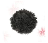 CIYODO Adjustable Short Afro Kinky Curly Puff Ponytail Extension for Women Synthetic Fiber Wrap Bun Hairpiece for Natural Afro Style Permable and Washable Hair Extension