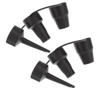 CIYODO Air Pump Replacement Nozzles 2 Sets Plastic Adapters, 3 Sizes for Electric Inflator, for Inflatable Boats and Camping Airbeds, Black