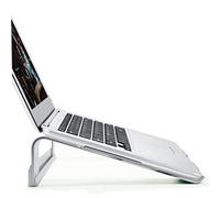 CIYODO Aluminum Laptop Stand Ventilated Cooling Riser Portable Ergonomic Holder for Desk Use with Non Slip Pads Lightweight Design for Office Home and Travel Silver