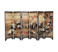 CIYODO Antique Chinese Folding Screen Vintage Wooden Divider Panel for Home Decoration Elegant Art Display for Living Room Study Craftsmanship Unique Design