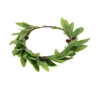 CIYODO Artificial Olive Leaf Wreath Headband Lightweight Bridal Hair Accessory for Women Party Photo Props Cosplay Floral Vine Hair Garland Suitable for Weddings and Festivals
