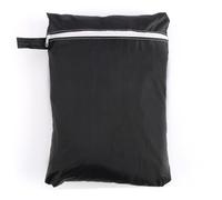 CIYODO Bbq Grill Cover Black Silver Patio Oven Protector Tear-resistant Polyester Outdoor Rain Sun UV Protection with Ventilation and Secure Drawstring for All-season Use