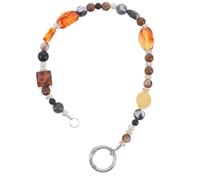 CIYODO Beaded Phone Strap Lanyard for Women with Ceramic and Metal Materials, Reducing Risk of Accidental Drops, Universal Compatibility for Phones and Id Cards, for Daily and Special