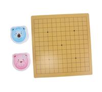 CIYODO Bear Theme Dual Sided Go Game Set for Portable Travel Chess Educational Strategy Board Game for Developing Critical Thinking and Concentration Skills
