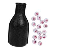 CIYODO Billiard Shaker Tally Bottle with Red and White Peas Plastic Cue Accessory for Pool Table Game Elegant Design Easy to Use for All Ages