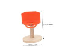CIYODO Bird Basketball Plastic Training Educating Hoop Stand for Parrots Budgies Lovebirds Chewing Interactive Game Random Color