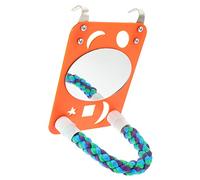 CIYODO Bird Mirror Toy for Parrots Large Parrot Toys Parakeet Cockatiel Budgie Safe Durable