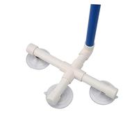 CIYODO Bird Shower Stand for Parrots Cockatiel Finch Canary Lovebird Suction Cup Perch Heavy Duty Cuffs Bathroom Window Wall Paw Grinding Toy