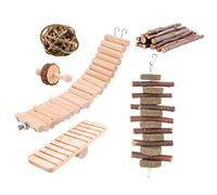 CIYODO Bite Resistant Hamster Ladder Fun and Interactive Accessory for Hamsters Gerbils Mice and Birds for Playtime and Chewing Activities