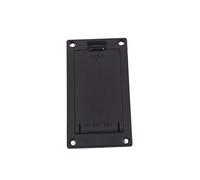 CIYODO Black 9V Battery Holder Case, Plastic Guitar Battery Box Cover with Easy Access Replacement and Flat Mounting for Bass Ukulele, Active Pickup Connector Eq08