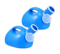 CIYODO Bottles 3000ml Spillproof Ergonomic with Mouth Wide Urine 2pcs Portable Urinal Capacity Plastic Guide Nozzle for Male Drives and Business Trips