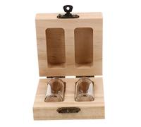 CIYODO Box Umbilical Cord Preservation Umbilical Cord Bottle Cord Holder Photo Essentials for Keepsake Frame Family Handprint Kit Hair Beads Storage Fetal Wooden