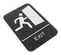 CIYODO Braille Exit Door Sign Ada Bathroom Restroom Accessible Safety Label Self-adhesive Plastic Sign for Office and Public Facilities