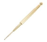 CIYODO Brass Retractable Dual-Headed Manual Acupuncture Pen Massage Tool for Precise Acupoint Relief Portable Muscle Relaxation Stick for Head Neck Shoulders and Body Fatigue Alleviation