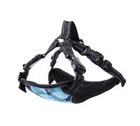 CIYODO Breathable Mesh Oxford Cloth Dog Harness Vest with Tape Chest Straps Camouflage Blue Small Comfortable Lightweight Pet Safety Harness for Walking and Travel