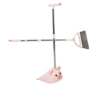 CIYODO Broom and Dustpan for Floor Cleaning Small Plastic Housekeeping Cleaning Tools for Kitchen Boys and Girls Broom and Dustpan for Home Use