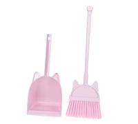 CIYODO Broom and Dustpan Lightweight Cleaning with Safe Material for Play and Responsibility Development in Kindergarten and Home Use