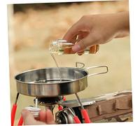CIYODO Camping Seasoning Storage Bag with Food-grade Glass Spice Bottles Canvas Condiment Canisters for Outdoor Picnic Travel Kitchen Use Military Green