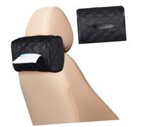 CIYODO Car Tissue Holder Soft Exterior with Quick Release Buckle for Headrest and Visor Safe and Modern Car Organizer Tissue Dispenser for Auto Interior Fit Backseat Napkin Holder