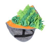 CIYODO Carrot Shaped Rabbit Sniffing Mat Creative Foraging Cushion for Pets Food Hidden Mat for Dogs Hamsters Rabbits Reusable Washable Design Mental Exercise