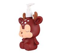 CIYODO Cartoon Brown Deerlet Kids Dispenser Bottle 300ML Refillable Pump for Shampoo Lotion Hand Soap Multifunctional Liquid Container