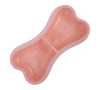 CIYODO Cat Bowl Pet Food Storage Dual Compartment -shaped Bowl for Dogs and for Multiple Pets