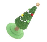 CIYODO Cat Scratching Post Tree Tall Christmas Tree Design Stable Sisal Scratcher for Energetic Cats Festive Home Decor for Holiday Season Safe and Durable
