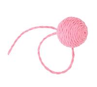 CIYODO Cat Sisal Ball Tail Replacement with Sturdy Paper Rope Interactive Cat Tree Accessory for Scratching and Resting Easy to Attach Pink
