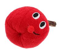 CIYODO Cat Toys Plush Kitten Teething Accessories Biting Sticks Fruit Shaped Apple Toys Indoor Outdoor Playtime