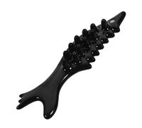 CIYODO Ceramic Fish-shaped Gua Sha Tool Small Facial Scraping Board for Face Neck Massage Portable Lightweight Stainless Steel Scraping Massage Tool with Smooth Edges for Skin Care and