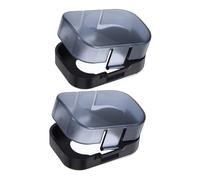 CIYODO Childproof Door Lock Covers for Boys and Girls Door Handle Safety Lock Protector Black Plastic 2pcs for Home and Bedroom Safety