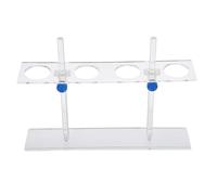CIYODO Clear Acrylic Laboratory Funnel Holder Rack with Support for Separatory Funnels Acid-resistant Stand for Chemistry and Biology Labs Educational Science Equipment Organizer