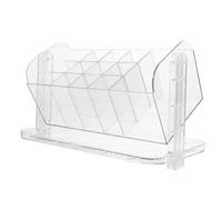 CIYODO Clear Desktop Makeup Organizer Rack Large Capacity Cosmetic Storage Stand for Brushes Perfumes Lipsticks Multifunctional Pet Material Makeup Storage Holder for Home Vanity