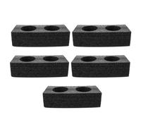 CIYODO Coffee Cup Carrier Tray 5Pcs Pearl Cotton Foam 2-Hole Beverage Holder for Takeout Use in Dessert Shops and Cafes