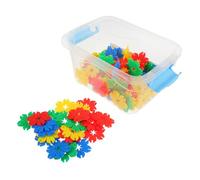 CIYODO Colorful Snowflake Building Blocks Set for Preschoolers 70pcs Educational Interlocking Toy for Cognitive Development and Creativity for Montessori Learning and STEM Play