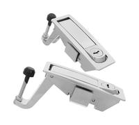 CIYODO Compression Latch Lock Replacement with 2 Sets for Zinc Alloy Material, Flush Mount and Push Button Lock Features Electrical Cabinet Door Suitable for Industrial Cabinets