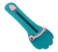 CIYODO Convenient Cat Feeder Spoon Blue Plastic Cat Claw Shaped Treat Squeeze Spoon for Practical Feeding and Enhancing Interaction, Feeding Accessory for Pet Owners