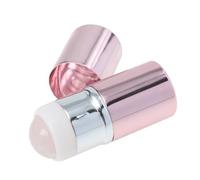 CIYODO Cooling Facial Massage Ball Tool Jade Roller for Eye Neck and Wrinkle Reduction Pink Volcanic Stone Skin Massager to Circulation and Dark Circles