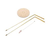 CIYODO Copper Spirit Dowsing Rod Kit with Retractable Rods Pendulum and Stylish Divination Mat for Ghost Hunting Water Treasure Finding and