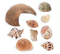 CIYODO Crab Hideout Shell Coconut Shell Shelter Reptile Cave Habitat Turtle Resting Hut Aquarium Conch Decoration
