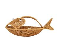 CIYODO Creative Fish Shape Storage Basket for Home and Kitchen Made, Cartoon Style Snack Basket Suitable for Holding Small Items and Fruit Organiser Lovely Design