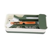 CIYODO Crevice Cleaning Brush Set with Stiff Bristles Detail Cleaning Tool for Window Tracks and Floor Gaps Green Multipurpose Hard Bristle Brush for Home Kitchen