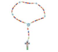 CIYODO Cross Necklace for Handmade Beaded Faith Jewelry Lightweight Chain Pendant for Baptism and Special Occasions Unique present for Boys