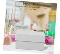 CIYODO Cryogenic Paper Microcentrifuge Tube Storage Box Freezer Sample Holder for Lab Research Damp Flip Cover for Easy Access