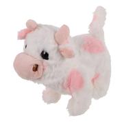 CIYODO Cute Interactive Plush Cow with Walking Function and Moving Tail Realistic Stuffed Animal for Engaging Electric for Developing Motor Skills and Imagination