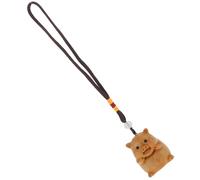 CIYODO Cute Wooden Pig Keychain for Crafts Adorable Pig Charm Pendant Hole for String for Phone and Car Decoration