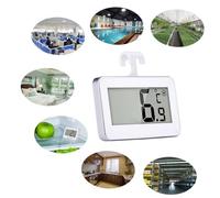CIYODO Digital Refrigerator Thermometer with Wide White Design Magnetic Back Stand Hook for Fridge Freezers LCD Display for Easy Reading