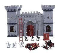 CIYODO Diy Castle Soldiers Assembled Model Toy Interactive Scene Layout with Design Engaging Military Knowledge Playset for Boy Girl and Collectors