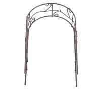 CIYODO DIY Miniature Wedding Arch Frame for Dollhouse Micro-Landscape, Coffee Rust Metal Mini Archway European Style, Fairy Garden and Crafting Accessories for Small Garden Decor